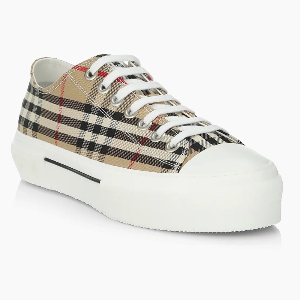 Burberry Men's Vintage Check Low-Top Sneakers - Picture 11 of 11